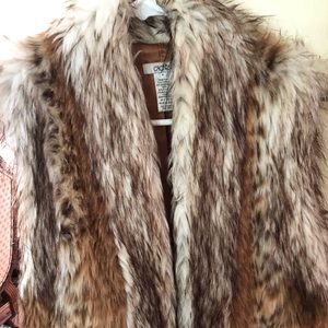 Faux fur vest